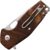 Fox Suru Linerlock Folding Knife 2.5" Bohler M398 Brown Rhodoid