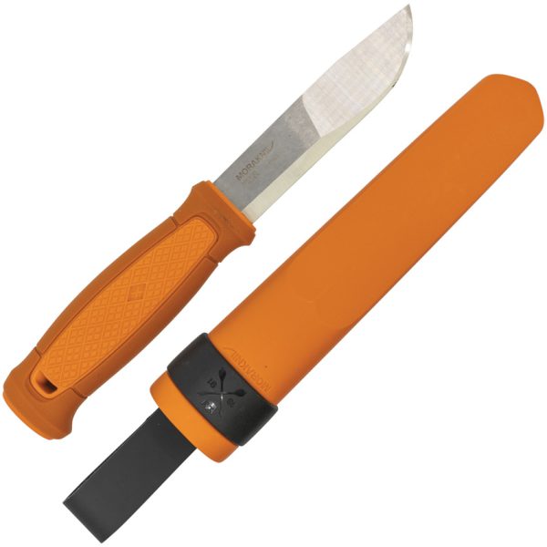 Mora Kansbol Fixed Blade Knife 4.5" Stainless Blade Orange Handle