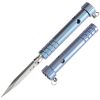 Kansept EDC Stiletto Fixed Blade Knife 3.25" 5Cr13MoV Blue Titanium