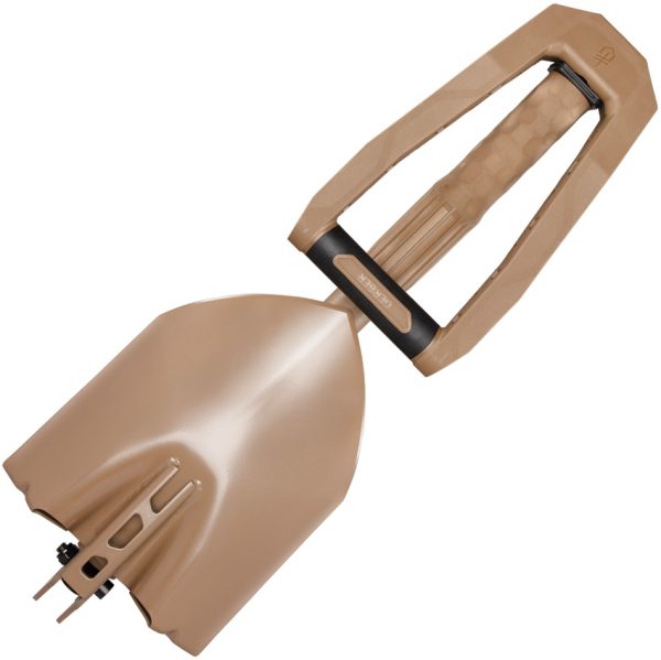 Gerber Dredge Shovel 25" Closed Tan Rubberized Polymer Handle