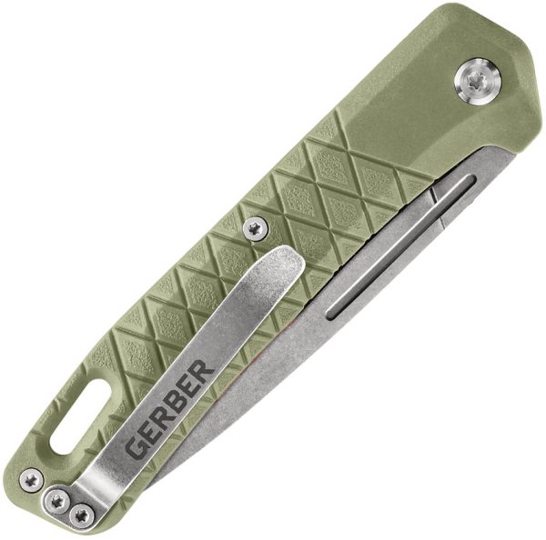Gerber Zilch Linerlock Folding Knife Lichen Green
