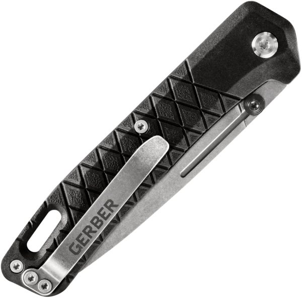 Gerber Zilch 3" Folding Knife Black Stonewash Linerlock