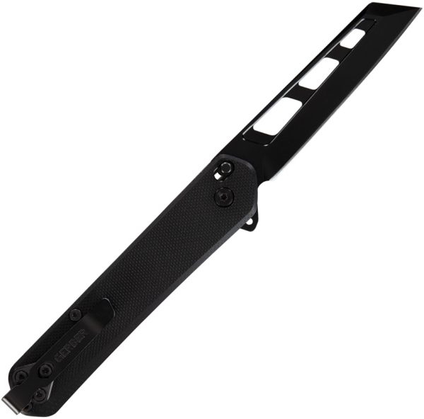 G4130_add_02 Gerber Spire Linerlock Folding Knife Black G10 3" D2