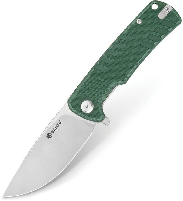 Ganzo G769 Linerlock Folding Knife 3.5" D2 Green G10