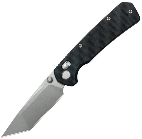 GEO Knife Blaze Crossbar Lock Folding Knife 3.3" M390 Black