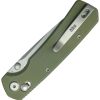 GEO Knife Blaze Crossbar Lock Folding Knife Green G10 3.3"