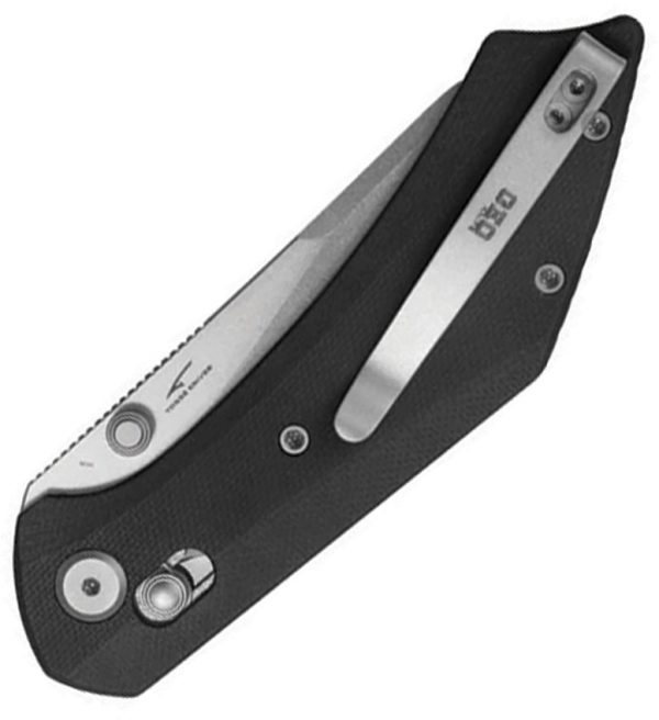 GEO Knife DIVID Crossbar Lock Folding Knife Black G10 3.3"