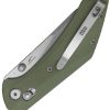 GEO Knife DIVID Crossbar Lock Folding Knife Green G10 3.3in