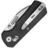 GEO Knife Belluf Crossbar Lock Black Folding Knife 2.38" Bohler M390