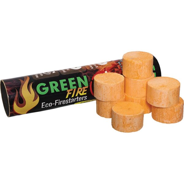 Green Fire Fire Starter 8 Pack - 8 Minute Burn Time