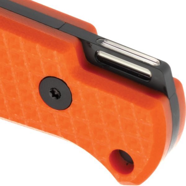Glow Rhino Bohr Fixed Blade Orange DC-53 3.75" w/ Sheath