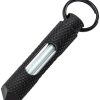 Knurled Steel Glow Fob Blue