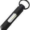 Knurled Steel Glow Fob Grn
