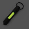 Knurled Steel Glow Fob Grn