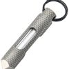 Knurled Steel Glow Fob Blue