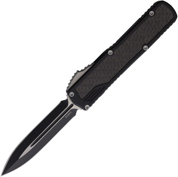 Guardian Tactical Auto Scout OTF 3.5" Elmax Blade Black Carbon Fiber