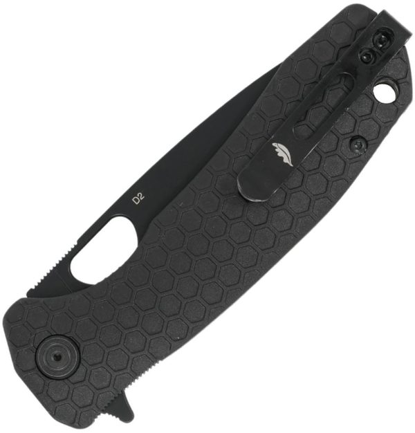 Honey Badger Knives Large Linerlock Folding Knife 3.63" D2 Black