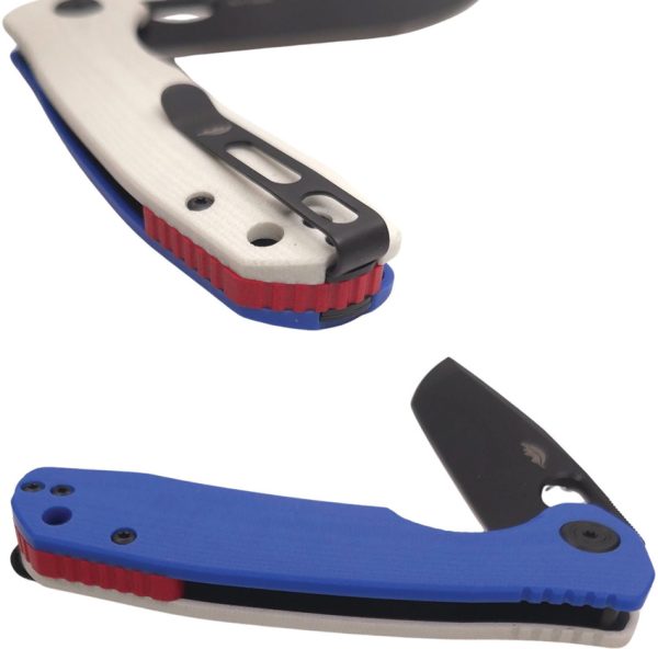HB1377_add_01 Honey Badger Medium Linerlock 250 LE Folding Knife Blue