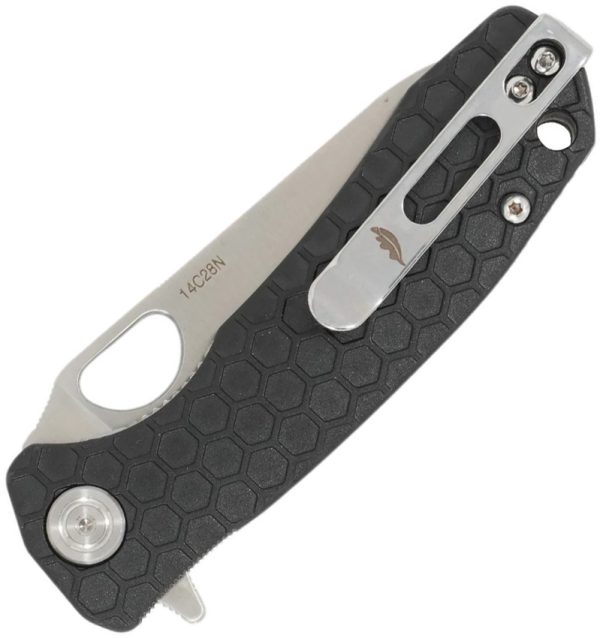 Honey Badger Small Leaf Linerlock Folding Knife Black 2.75in