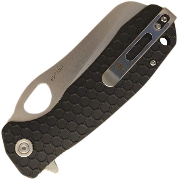 Honey Badger Large Rescue Linerlock Folding Knife Black 3.63"