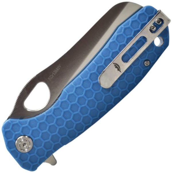 Honey Badger Large Rescue Linerlock Folding Knife Blue 3.63in