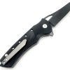 Heibel Knives Blackhawk Linerlock Folding Knife 3.5" D2 Black
