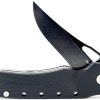 Heibel Knives Blackhawk Linerlock Folding Knife 3.5" D2 Black