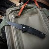 Heibel Knives Blackhawk Linerlock Folding Knife 3.5" D2 Black