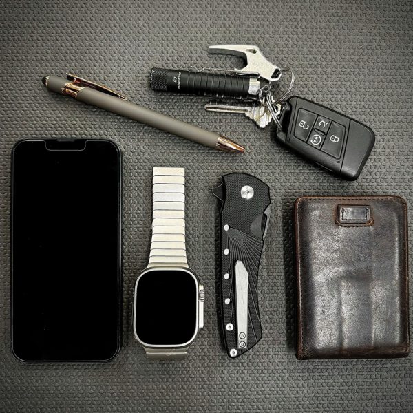 Heibel Knives Blackhawk Linerlock Folding Knife 3.5" D2 Black