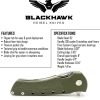HBKBLKRG_add_03 Heibel Knives Blackhawk Linerlock 3.5" D2 OD Green Folding Knife