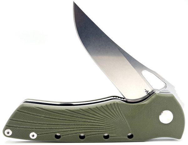 HBKBLKRG_add_05 Heibel Knives Blackhawk Linerlock 3.5" D2 OD Green Folding Knife