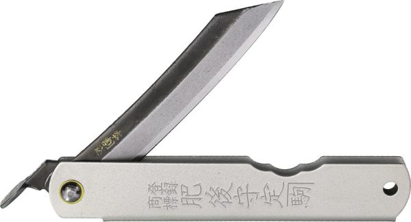 HIGOC10BSK Higonokami No 10 SK5 Carbon Steel Folding Knife Gray 3" Blade