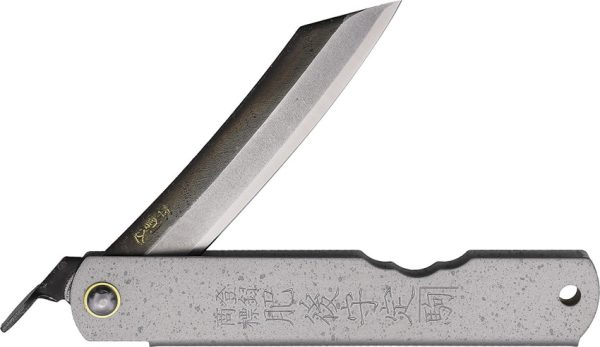Higonokami No 9 Folder SK5 Carbon Steel Gray Iron Handle