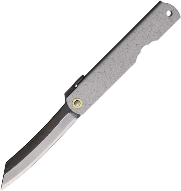 Higonokami No 9 Folder SK5 Carbon Steel Gray Iron Handle