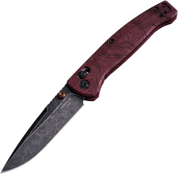 Hogue Mysto ABLE Lock Folding Knife Red Richlite CPM MagnaCut