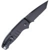 HO64120_Add_01 Hogue Auto Ballista I Folding Knife - 3.5" Black Cerakote Serrated Tanto Blade, Button Lock