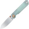HX Outdoors Hyla Button Lock Folding Knife 2.9" 14C28N Jade G10