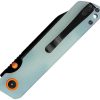 HX Outdoors Hyla Button Lock Folding Knife 2.9" Jade G10