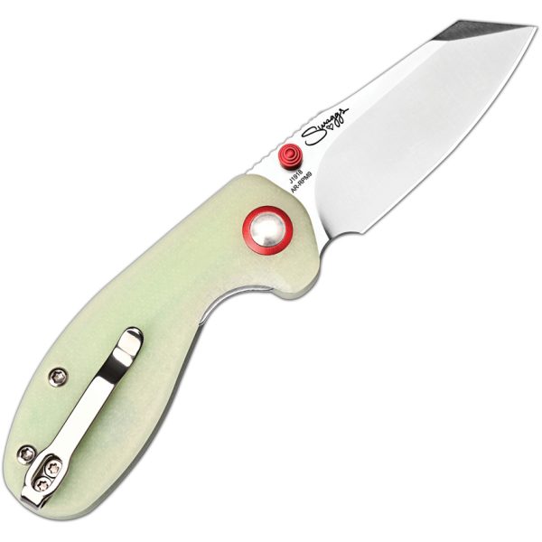 CJRB Maileah Linerlock Folding Knife Glow G10 2.38" AR-RPM9