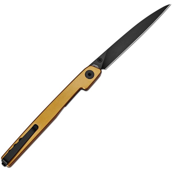 CJRB Lanky Linerlock 3.5" S90V Folding Knife Gold