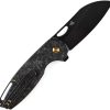 Kansept Model 6 Framelock Folding Knife 3.25" CPM-20CV Carbon Fiber