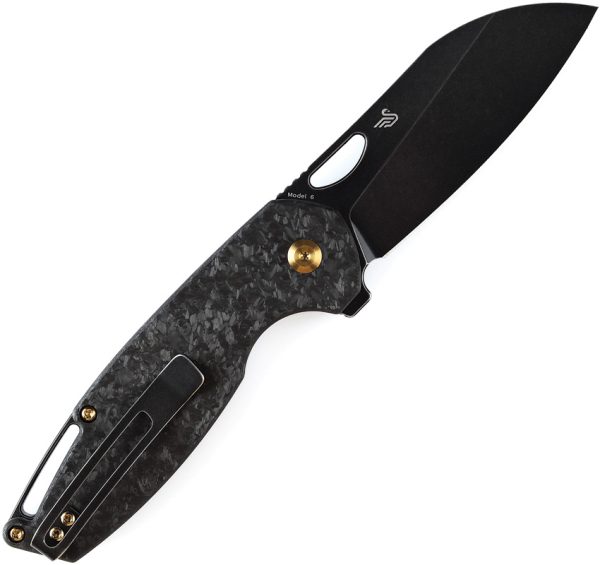 Kansept Model 6 Framelock Folding Knife 3.25" CPM-20CV Carbon Fiber