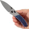 Kansept Knives Dako Folding Knife 3.25" Damascus Blade Crossbar Lock Timascus