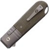 KARBON Ahoy Framelock 3.13" Bohler M390 Green Micarta Folding Knife