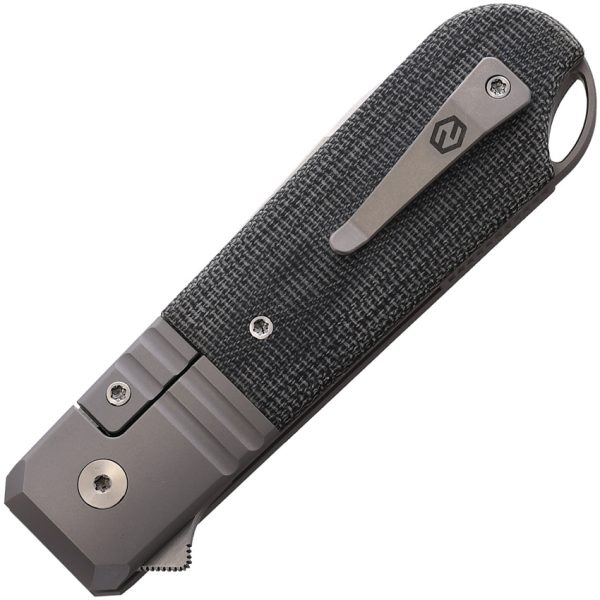 Karbon Ahoy Framelock Folding Knife 3.13" M390 Black Micarta