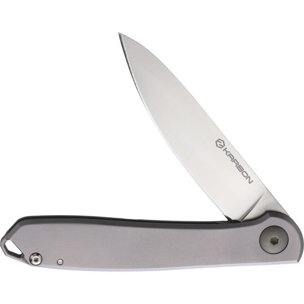 Karbon Tidbit Framelock Folding Knife 3in Bohler N690 Blade