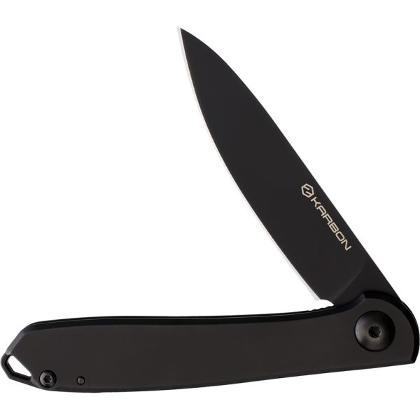 Karbon Tidbit Framelock Black 3" Folding Knife