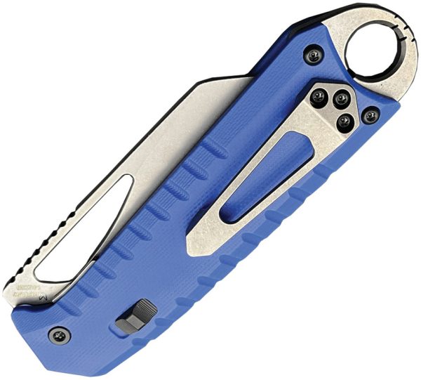 Ketuo Ventr V2 Button Linerlock Folding Knife Blue G10 2.88"