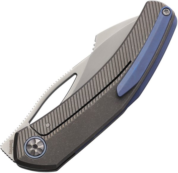 KETM0131_add_01 Ketuo Slashley Framelock Folding Knife 3.25" M390 Gray Titanium