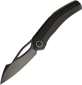 Ketuo Slashley Framelock Folding Knife Black DLC M390
